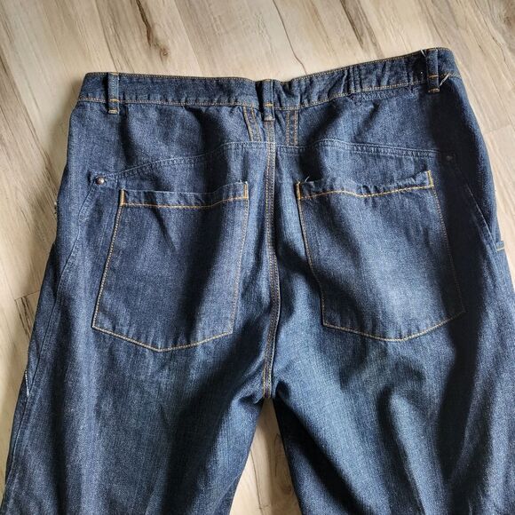 Vtg Marithe Francois Girbaud Jeans 42 Dark Baggy African Cut Pockets - Picture 9 of 15